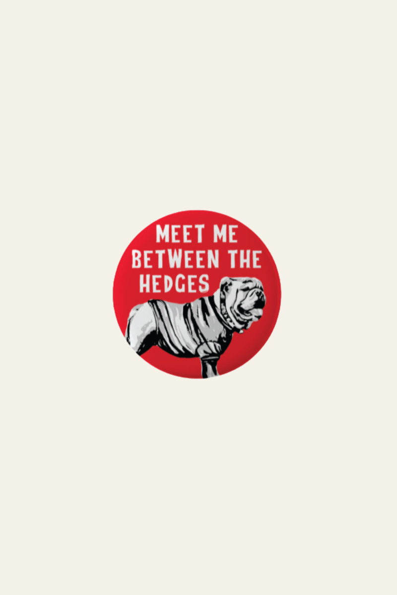 Meet Me Between The Hedges Button