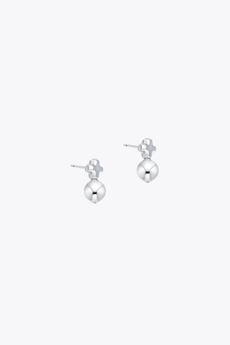 Signature Cross Small Sterling Stud - Classic Sterling