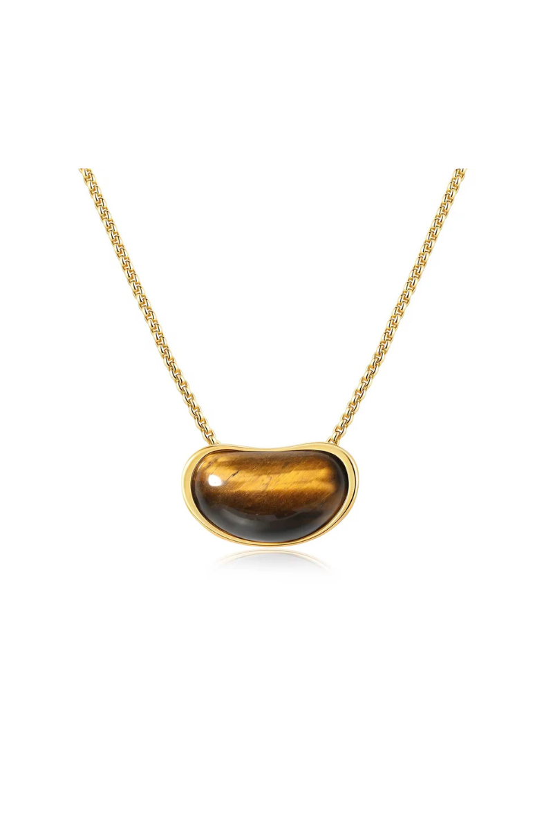 Angie Tiger Eye Pendant Necklace