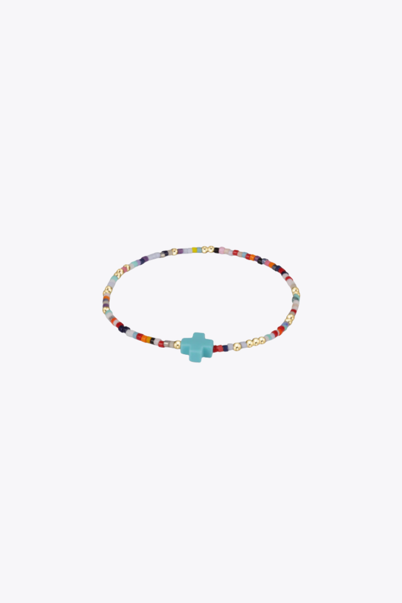 Hope Unwritten Signature Cross Bracelet- Hot Mess