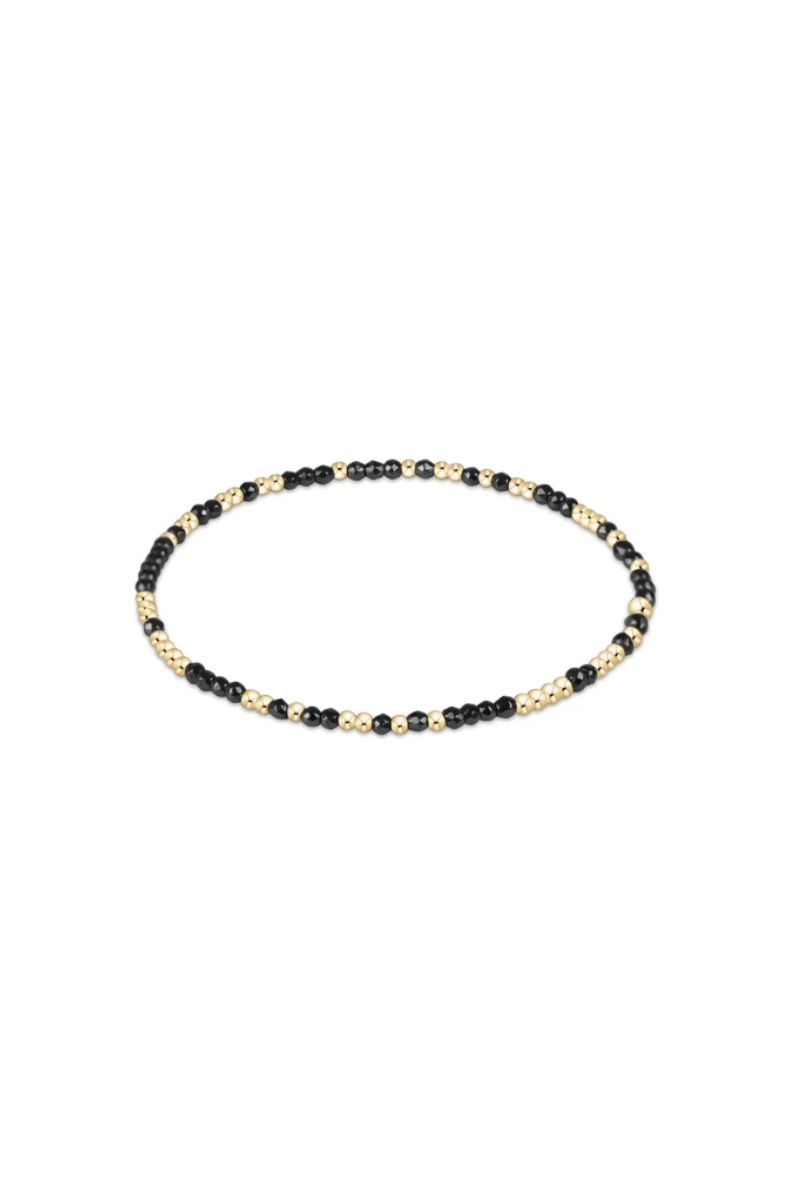Hope Unwritten Faceted Hematite 2mm Bead Bracelet
