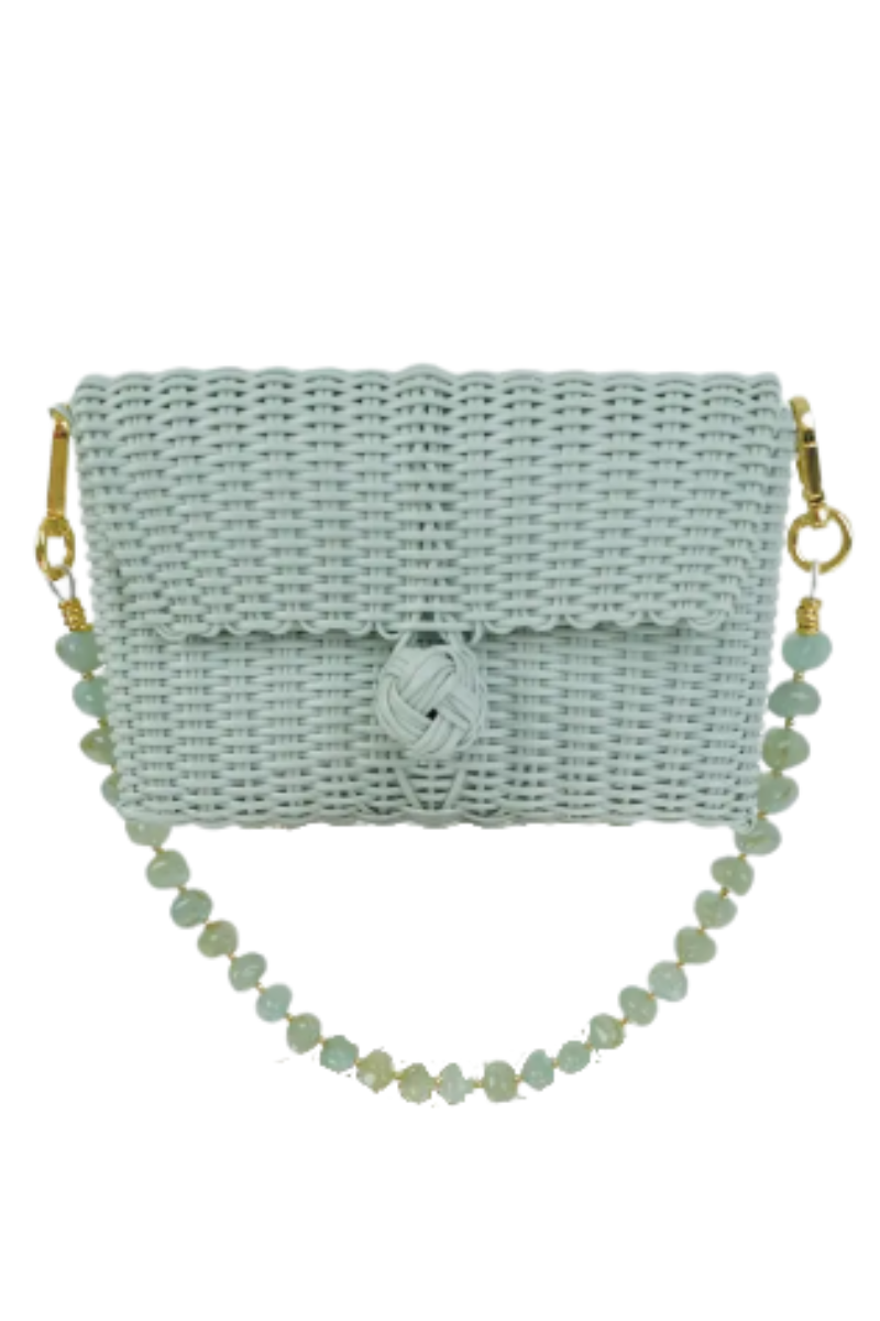Pochette Jade Pebble Gemstone Handbag