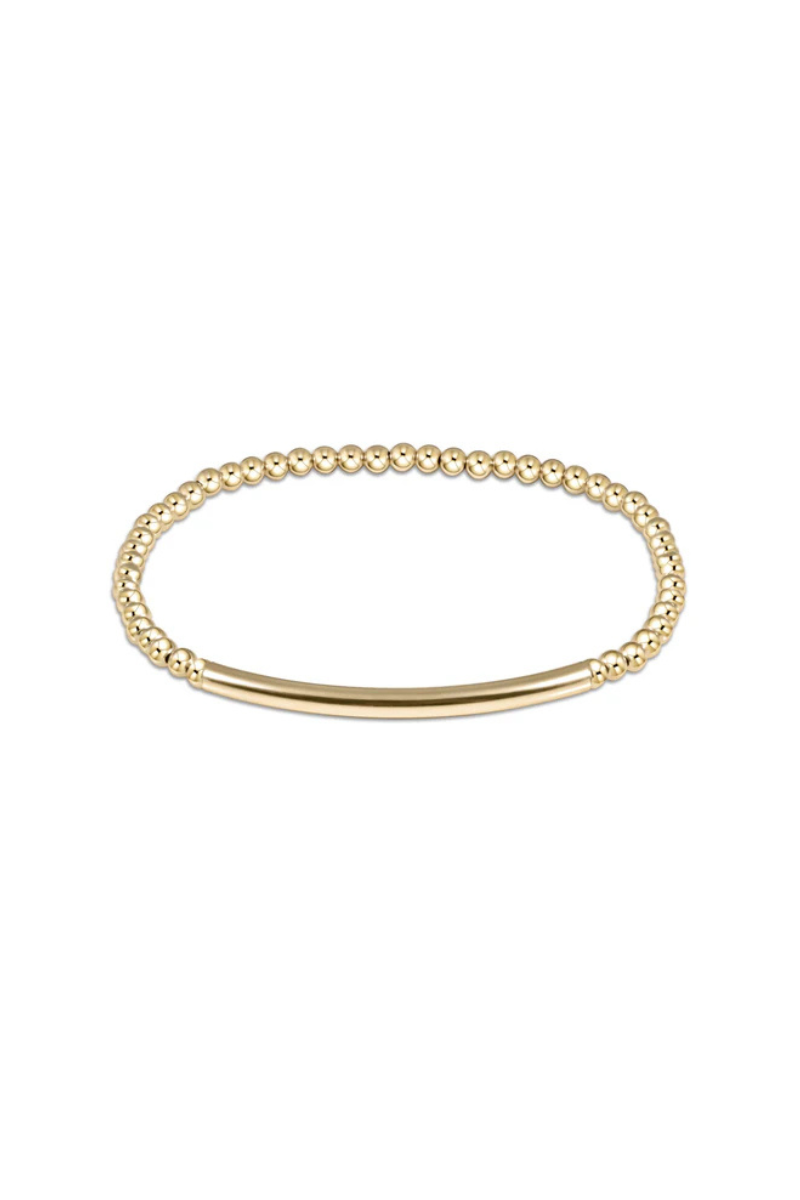 EXTENDS Classic Gold 3mm Bead Bracelet - Bliss Bar Smooth