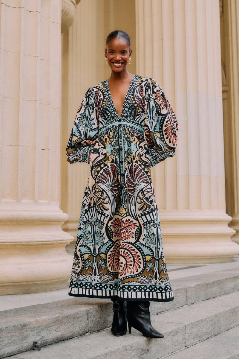 Balamana Multicolor Maxi Dress