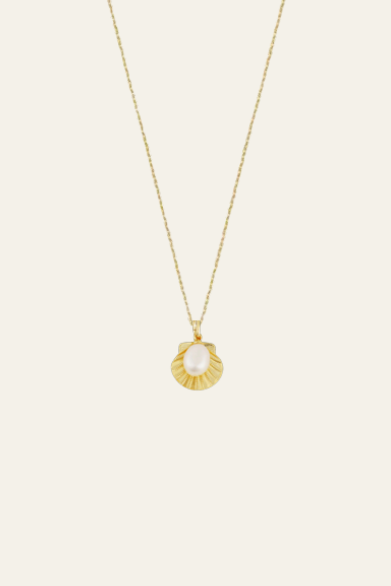 HART - Scallop with Pearl Dainty Necklace