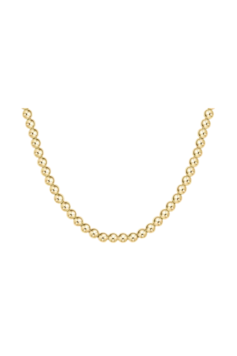 15" Choker Classic Gold 5mm Bead