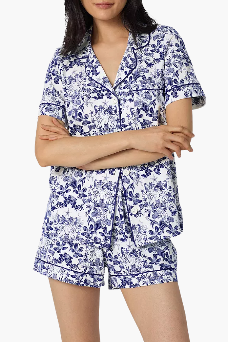 Under The Sea Short Sleeve Classic Shorty Stretch Jersey Pj Set