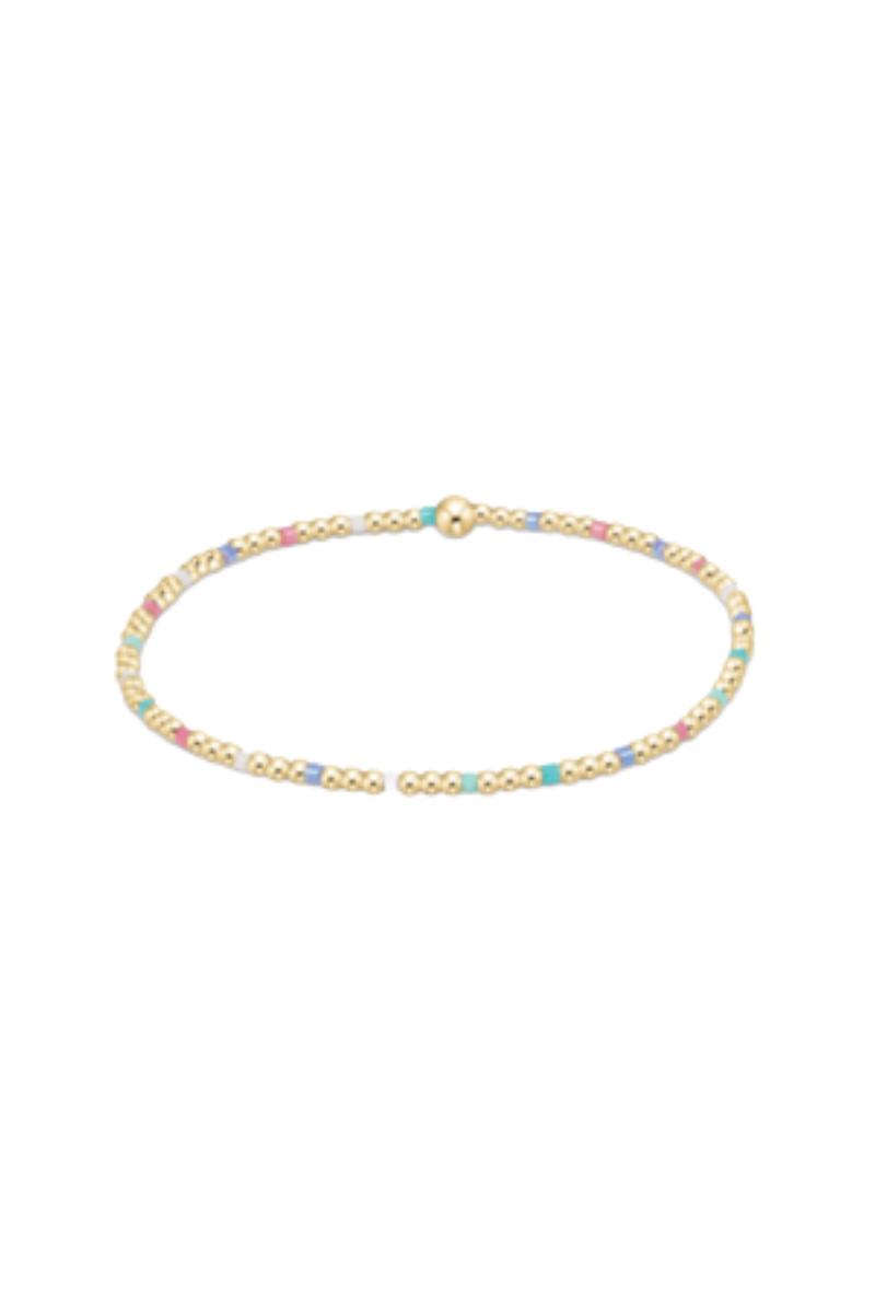 egirl Hope Sincerity Pattern 2mm Bead Bracelet - Hot Mess SS25
