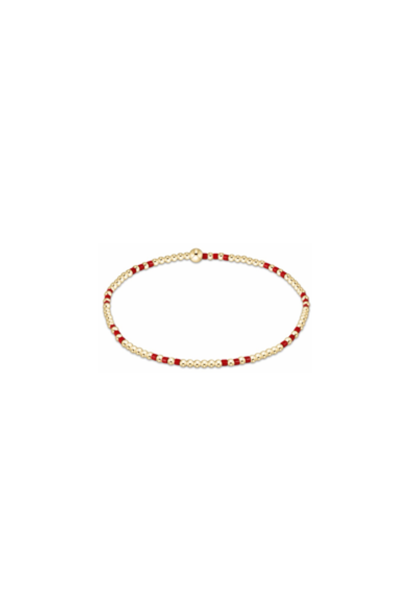 GAMEDAY HOPE SINCERITY PATTERN 2MM BEAD BRACELET - LIGHT BLUE main image 0