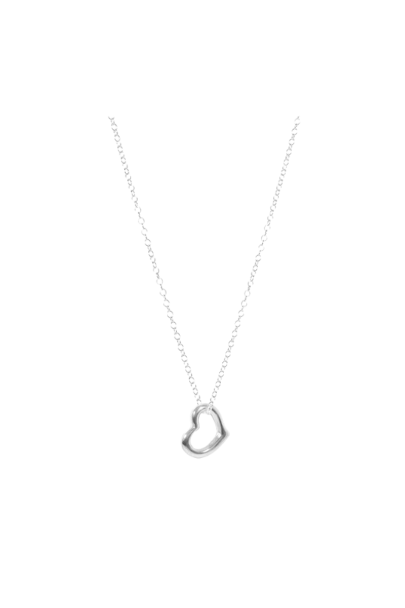 16" Necklace Sterling - Love Sterling Charm