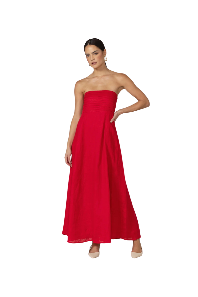 Talia Linen Maxi Dress Talia Linen Maxi Dress