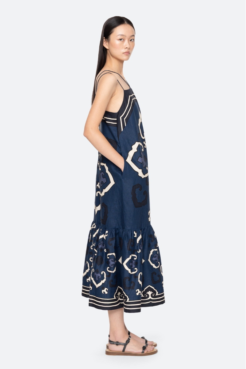 Blaise Print Spaghetti Strap Dress