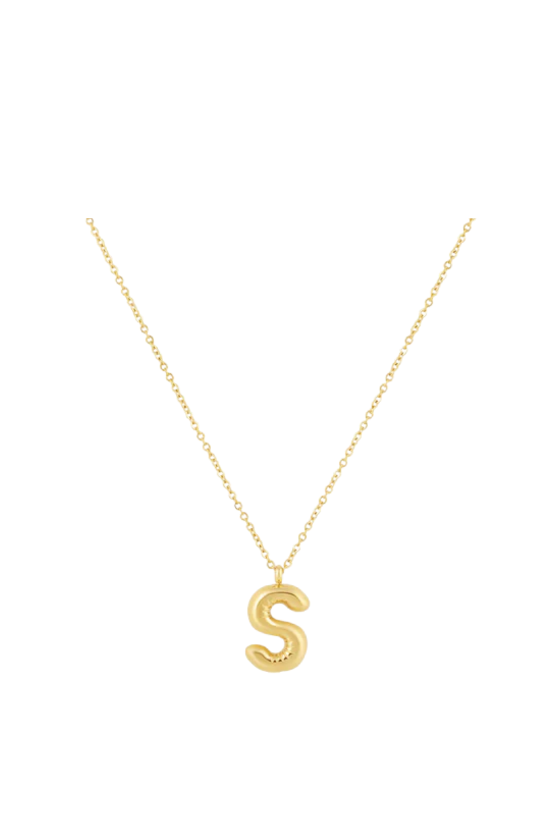 Bubble Initial Necklace