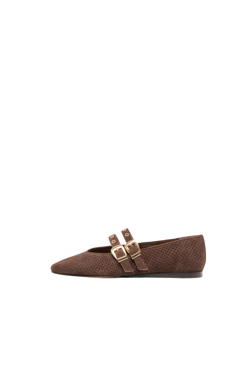 Baylee Grommet Perforated Suede