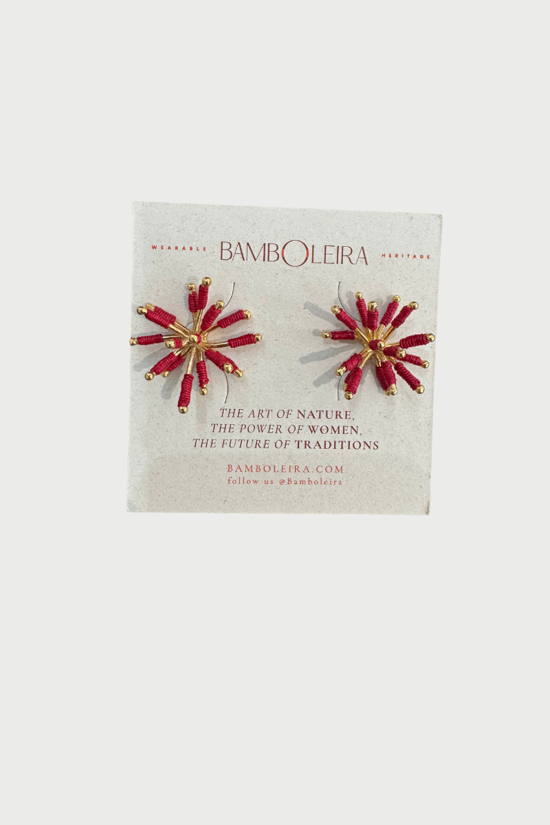 Stella Mini Earrings Red