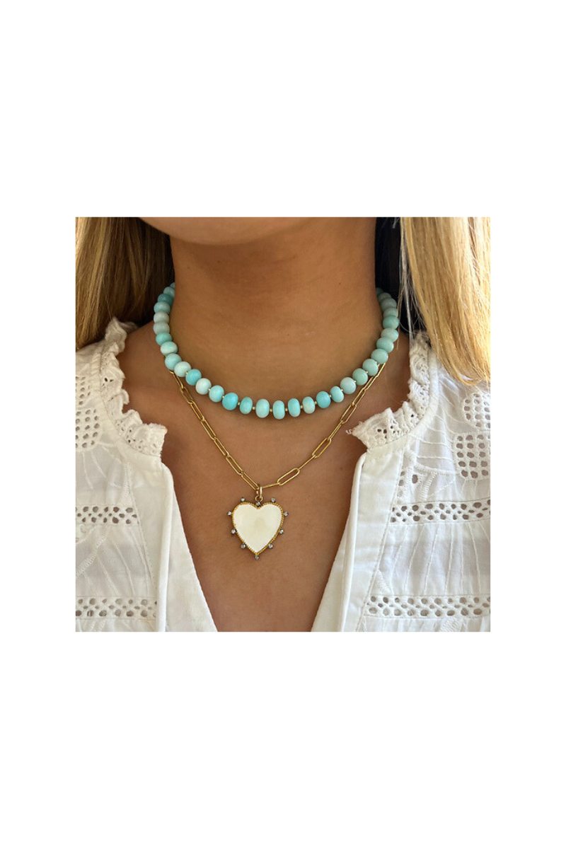 Liv James - Cable Blue Beaded Necklace