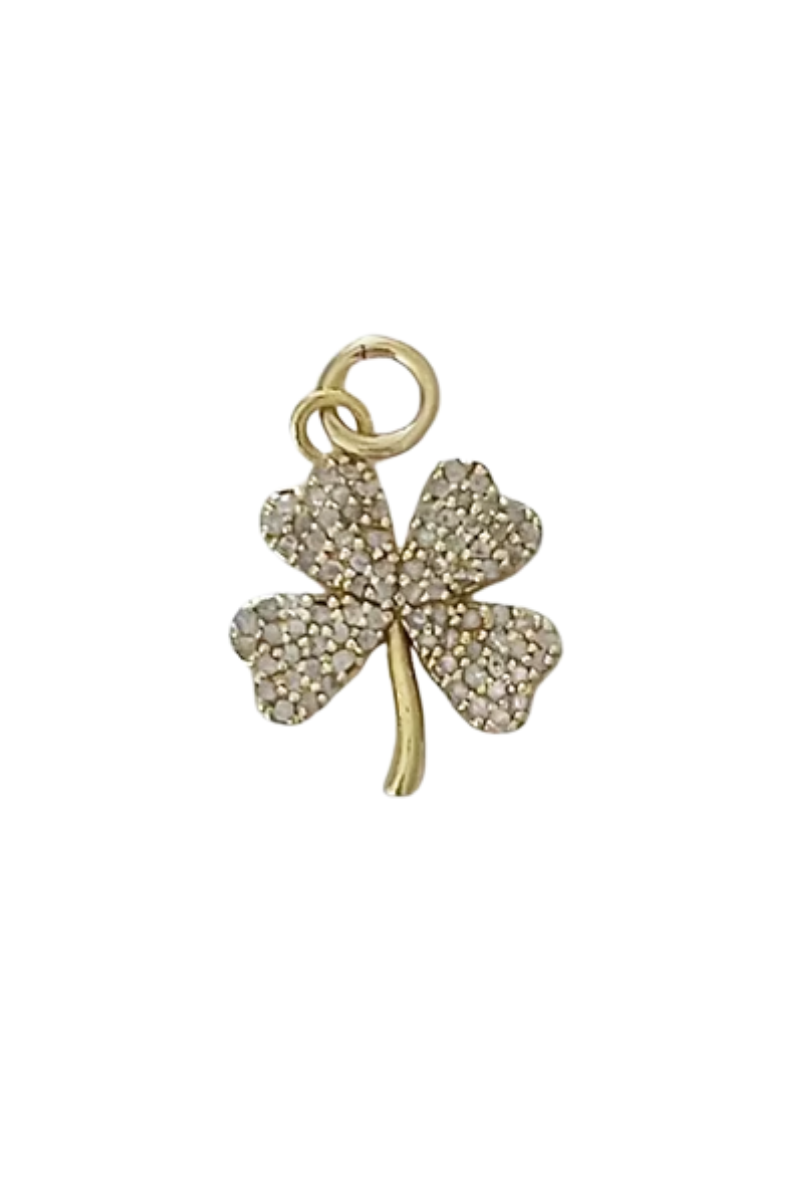 Liv James - Mini Pave Clover Charm