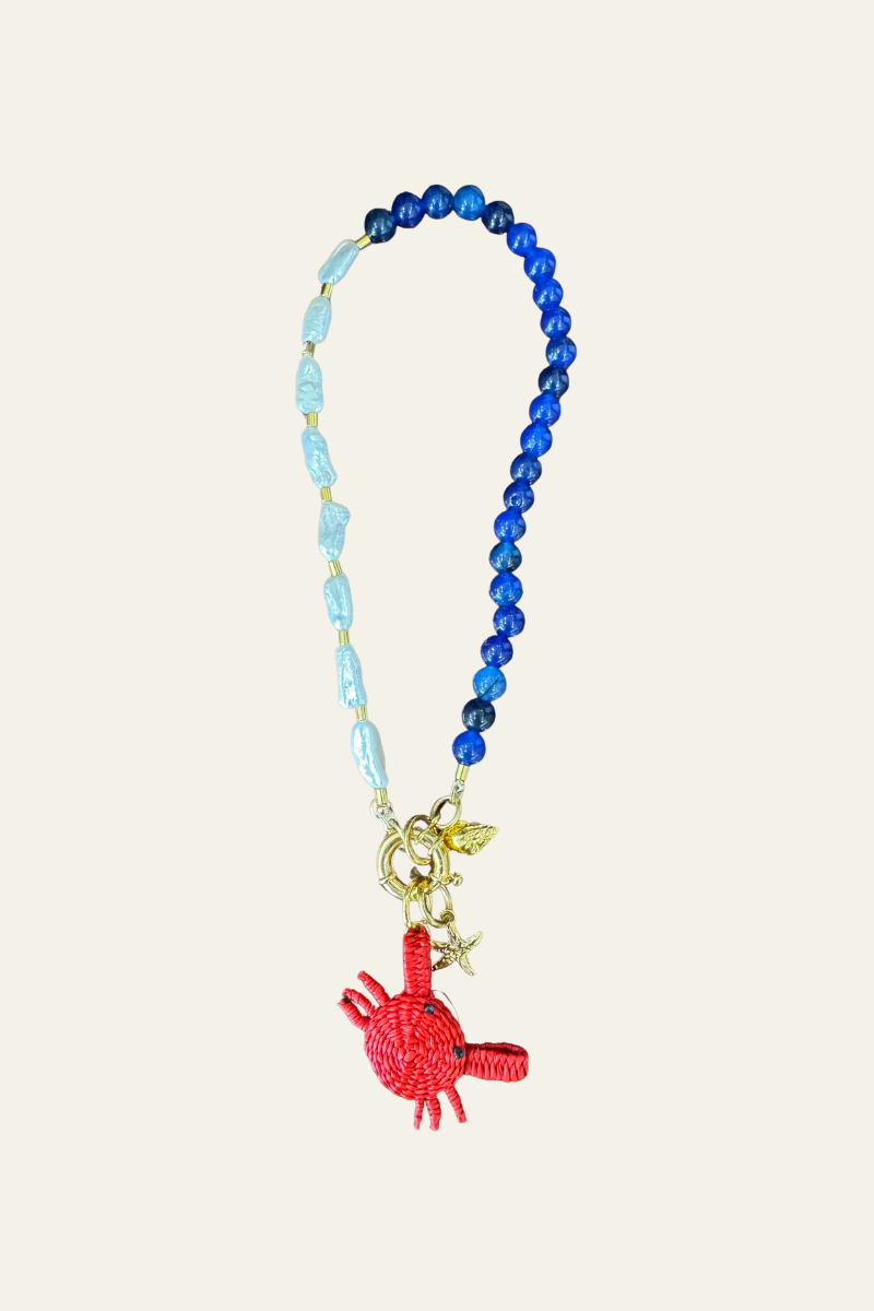 Senda Necklace + 3 Removable Charms w/Crab