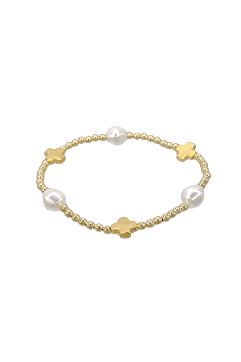 Admire Gold & Admire Pearl 3mm Bracelet