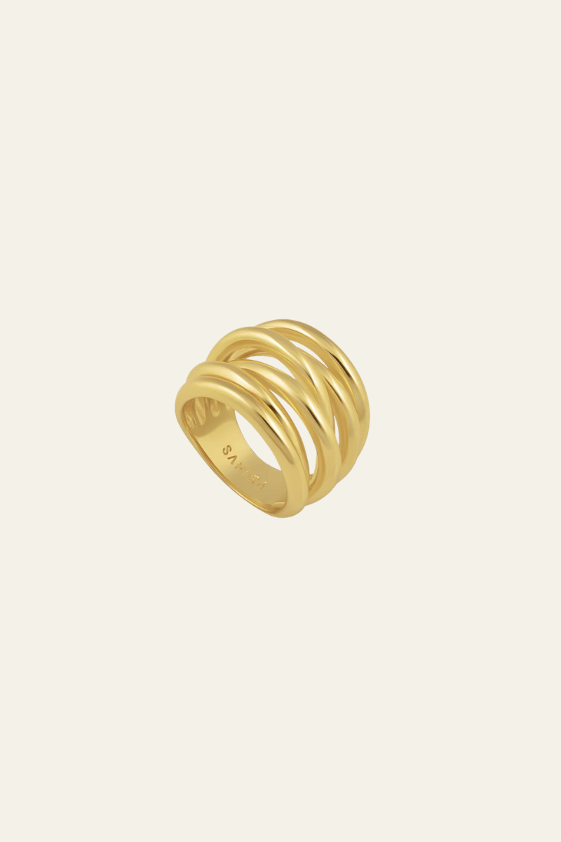 Lennon Multi Layered Gold Ring