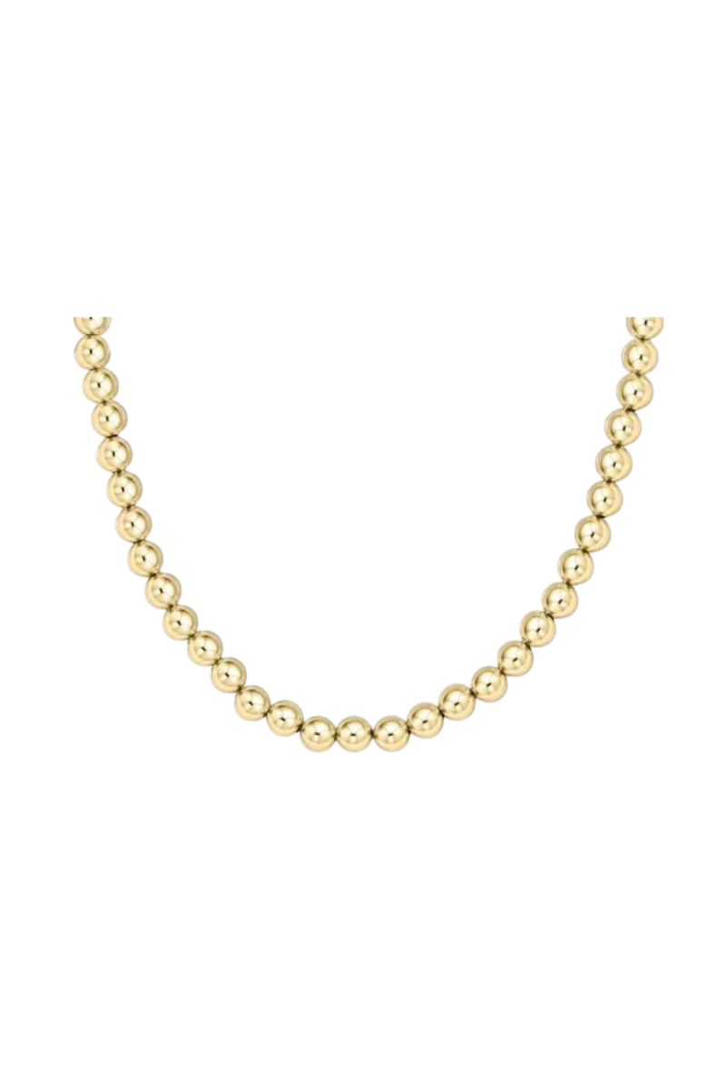 15" Choker Classic Gold 8mm Bead