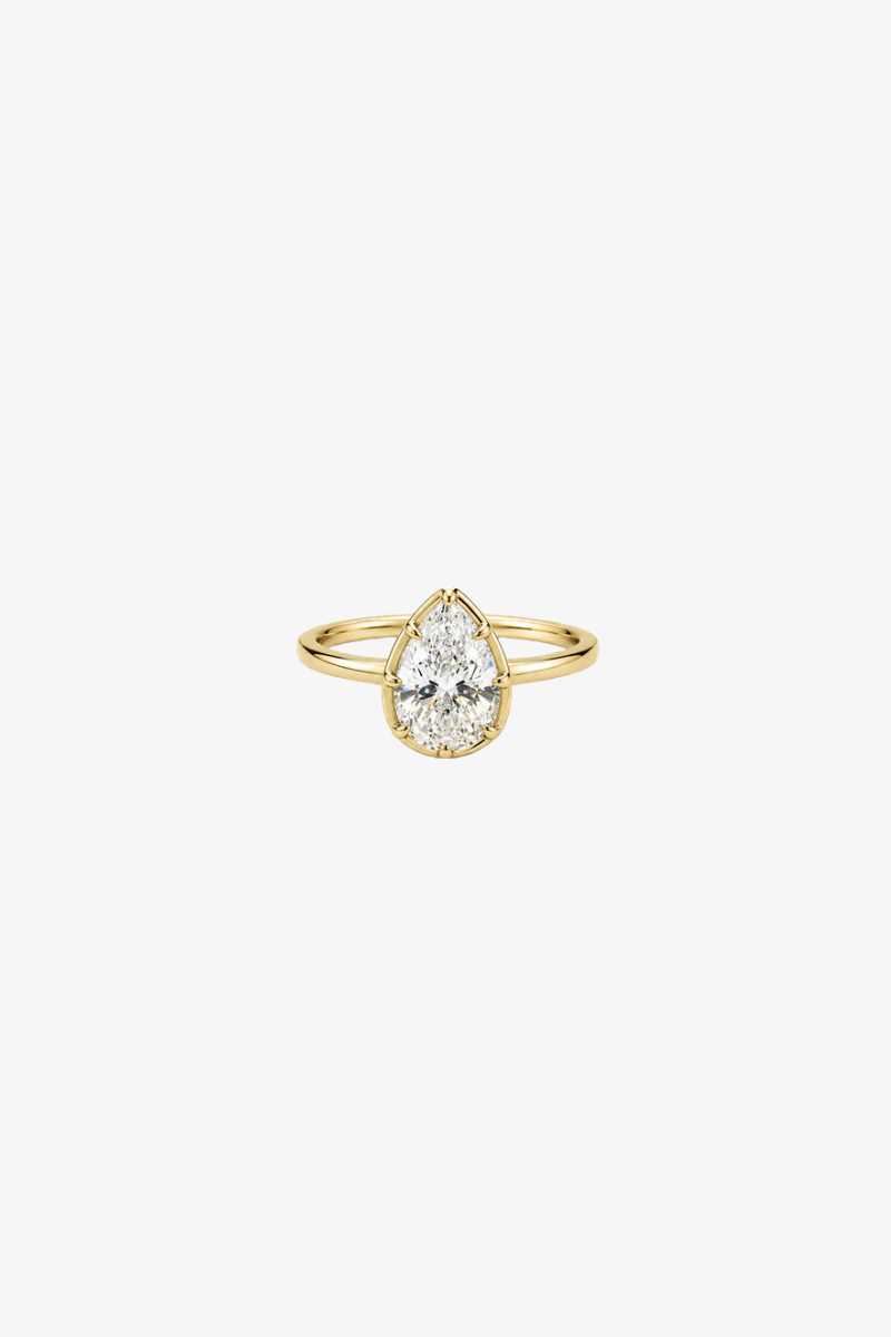 Pear Cut Bezel Ring