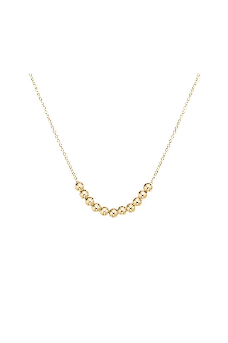 16" Necklace Gold - Classic Beaded Bliss