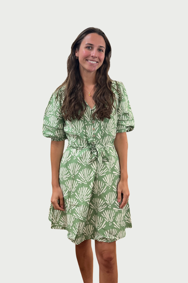 Tropical Print Dress