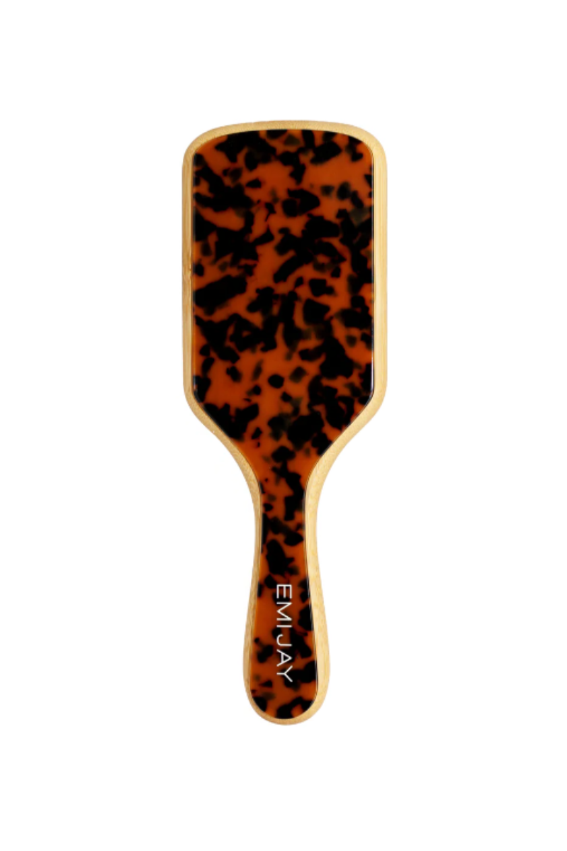 Bamboo Paddle Brush in Tortoise
