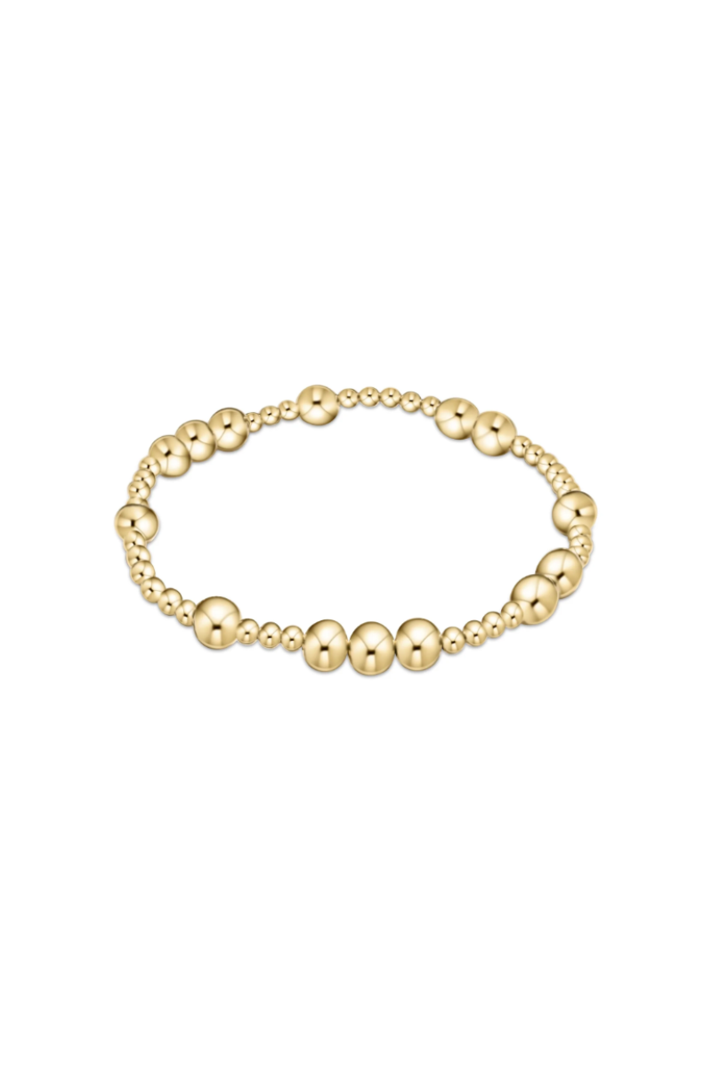 Hope Unwritten 6mm Bead Bracelet - Gold
