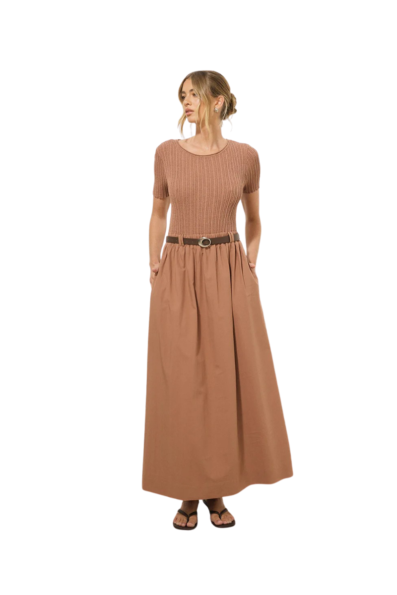 Linnie Knit Combo Dress main image 1