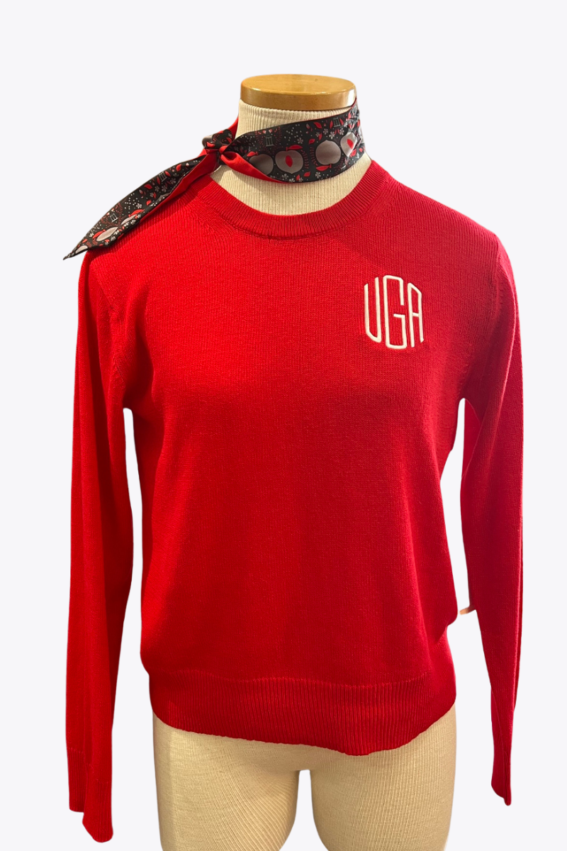 Cotton Crewneck Gameday Sweater