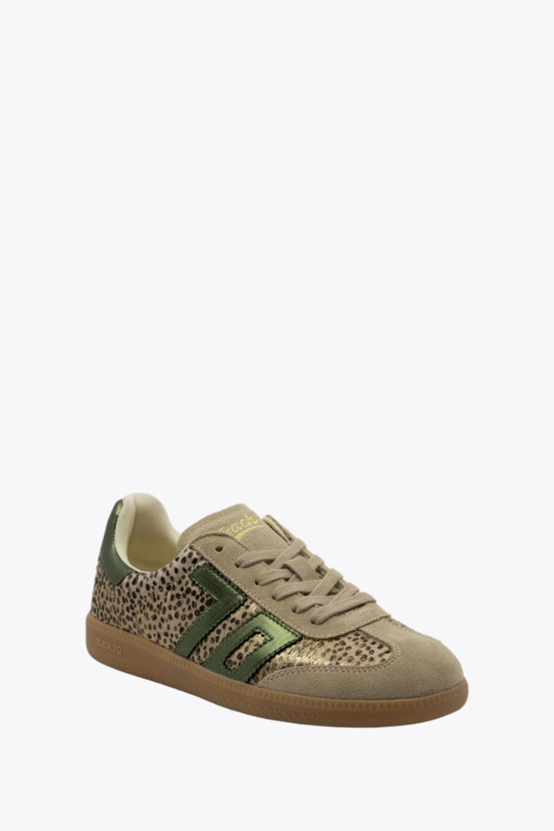 Back 70 Streetwear Cloud W26 in Pois Gold Forest Sneaker