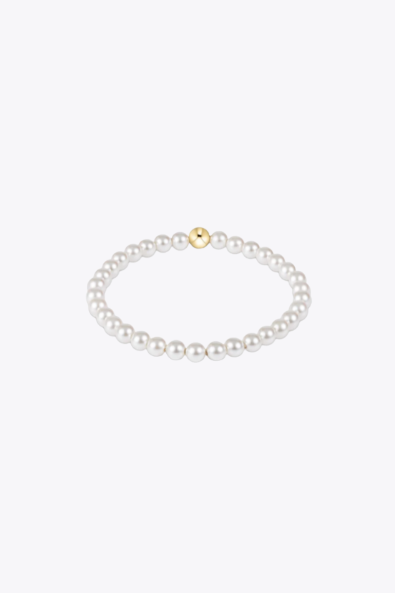 Classic Pearl 5mm Bead Bracelet