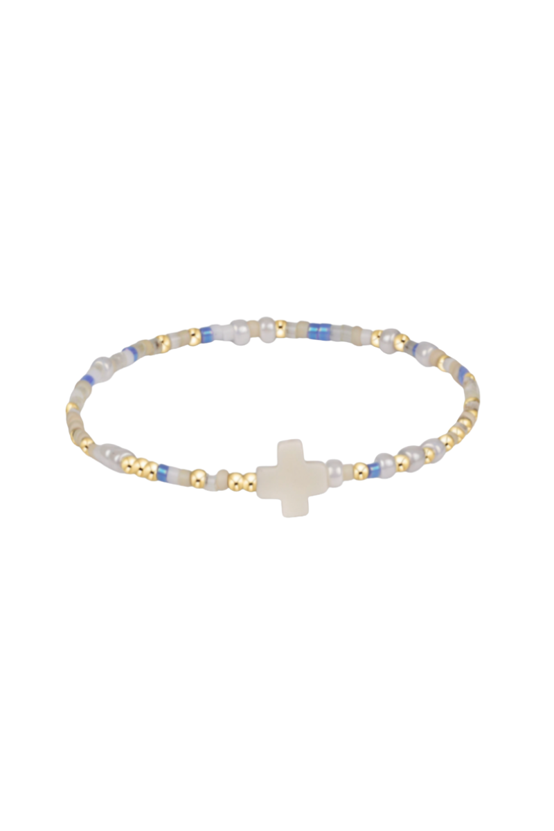egirl Hope Unwritten Signature Cross Bracelet - Skinny Dippin'