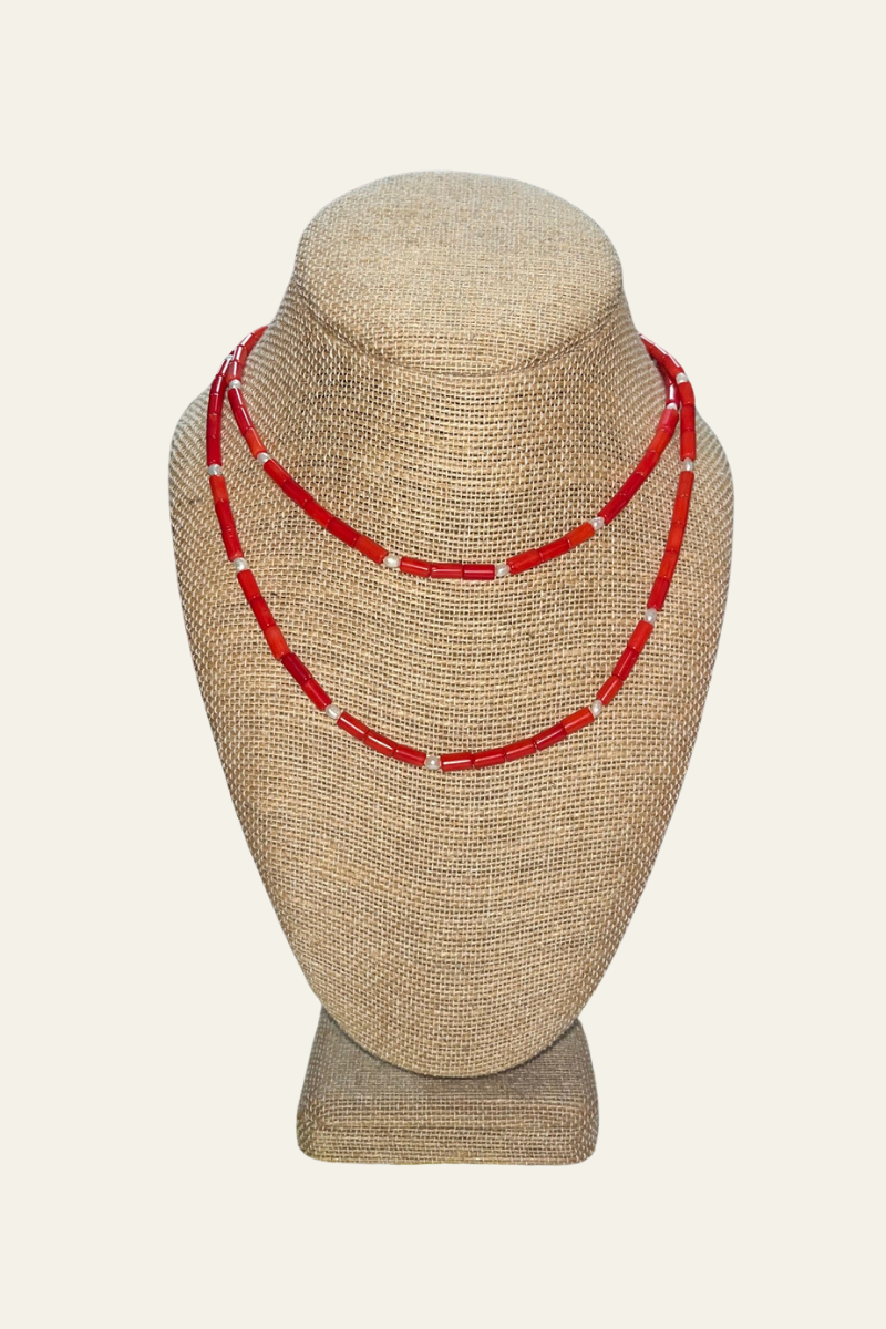Georgia Coral Short Necklace