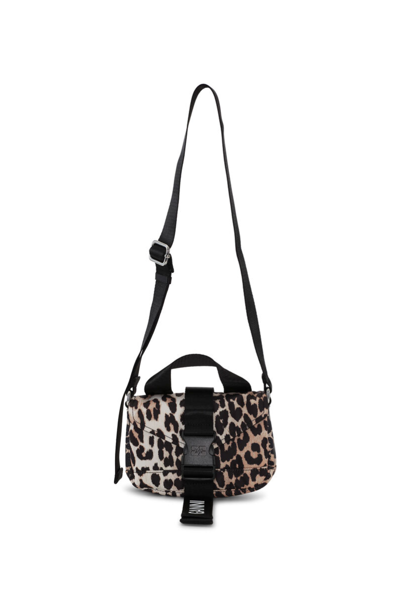 Recycled Tech Mini Satchel - Leopard