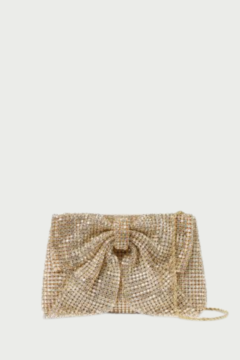 Jolene Diamanté Bow Clutch