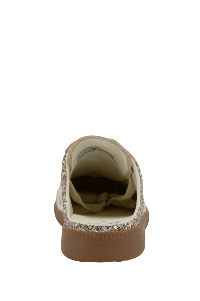 Back 70 Streetwear Easter in Glitter Gold Backless Sneaker