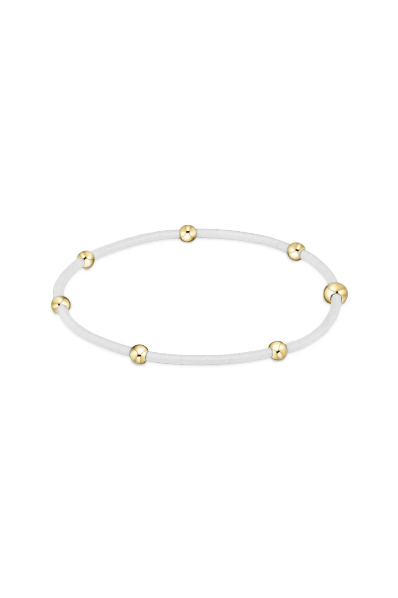 "E"ssentials White Hair Tie