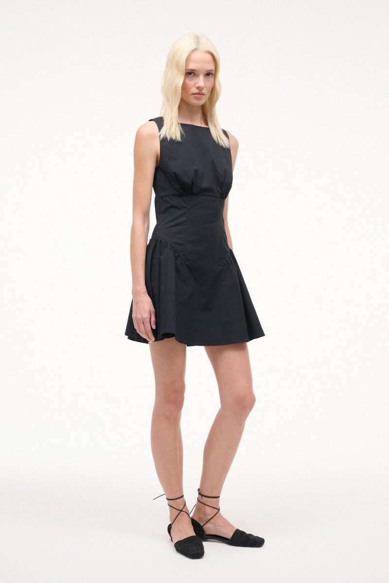 knee length dresses for ladies Loveshackfancy | Gwen Hand Dyed Upcycled Mini Dress | Xs main image 1