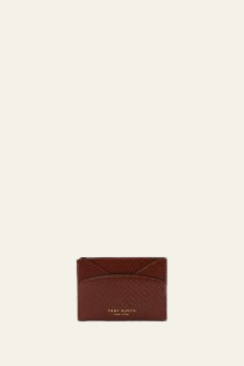 Romy Embossed Snake Flat Card Case