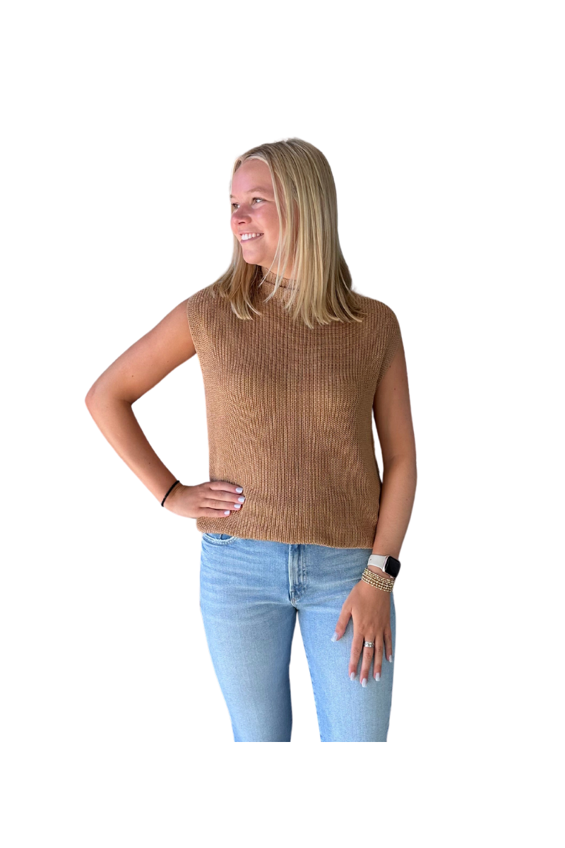 Mock Neck Sweater Vest