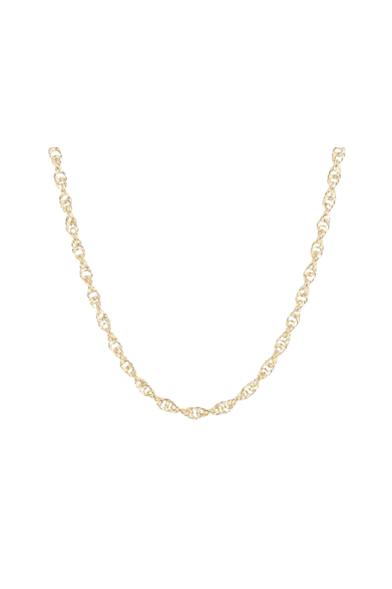 15" Choker Rope Chain - Gold