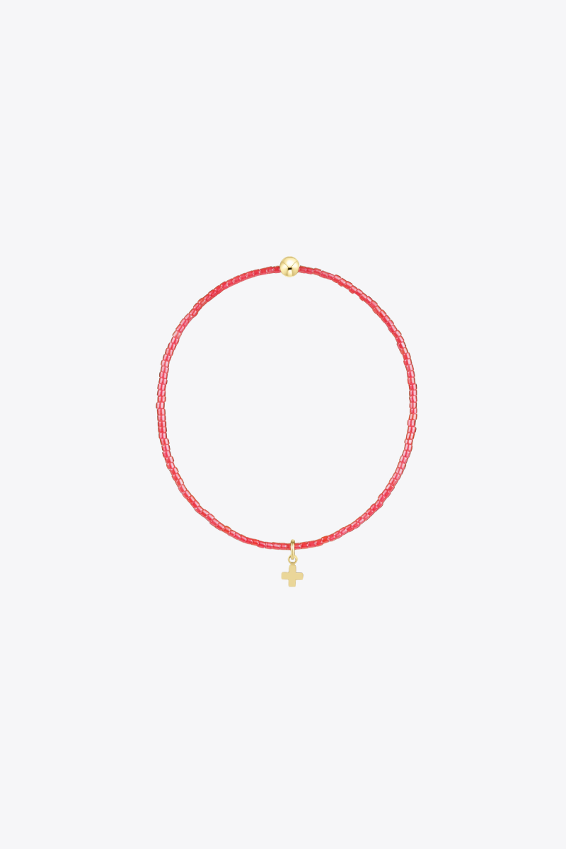 Hope Classic Sherbert Bracelet - Signature Cross Small Gold Charm