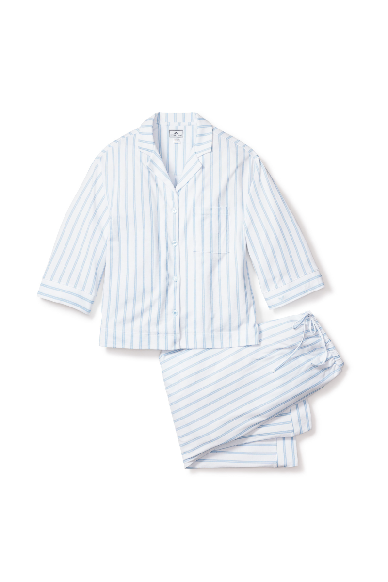 The Olivia Wide Leg Pima Pajama Set