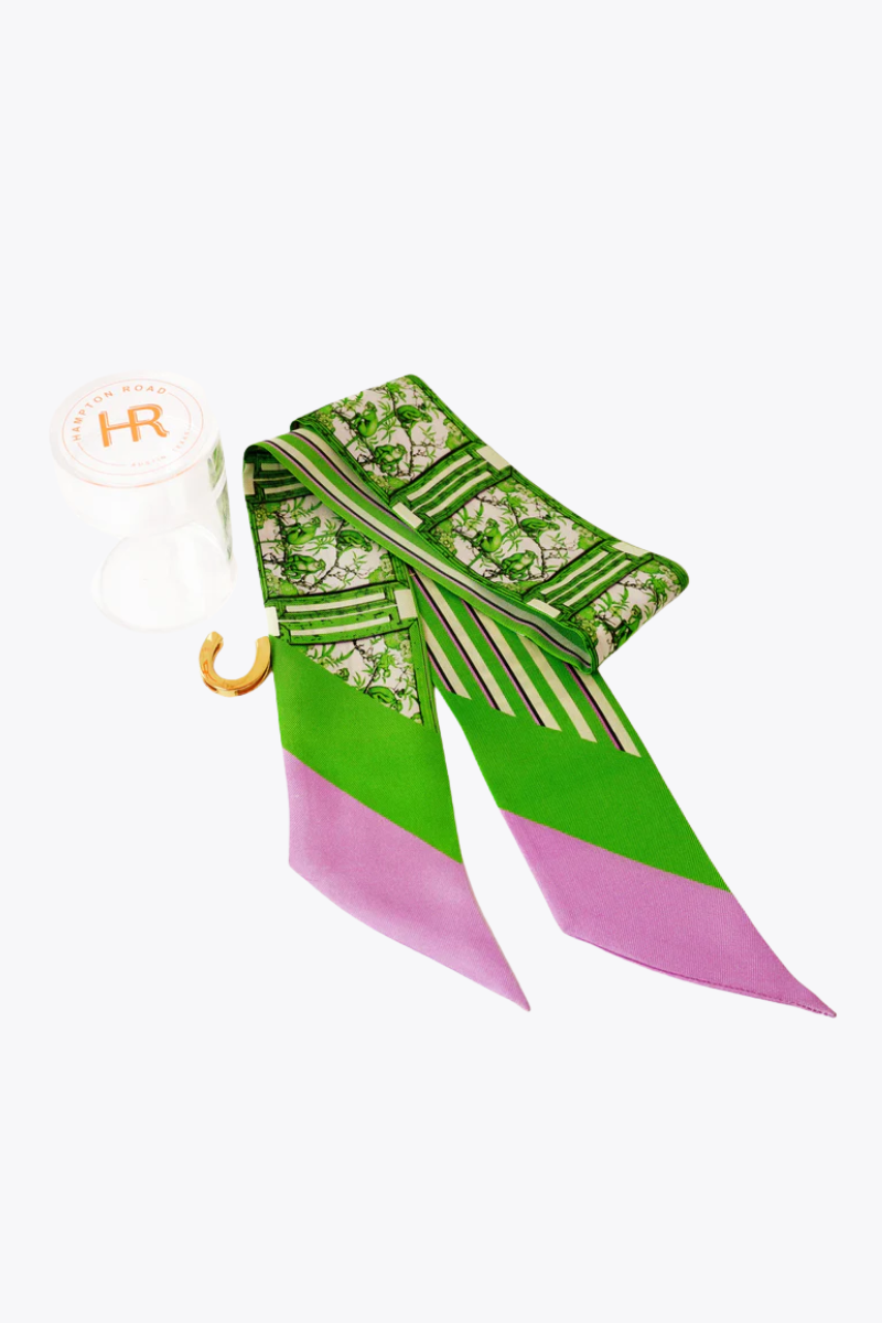 Chinoiserie Monkeys (Green) Twillionaire & Scarf Ring