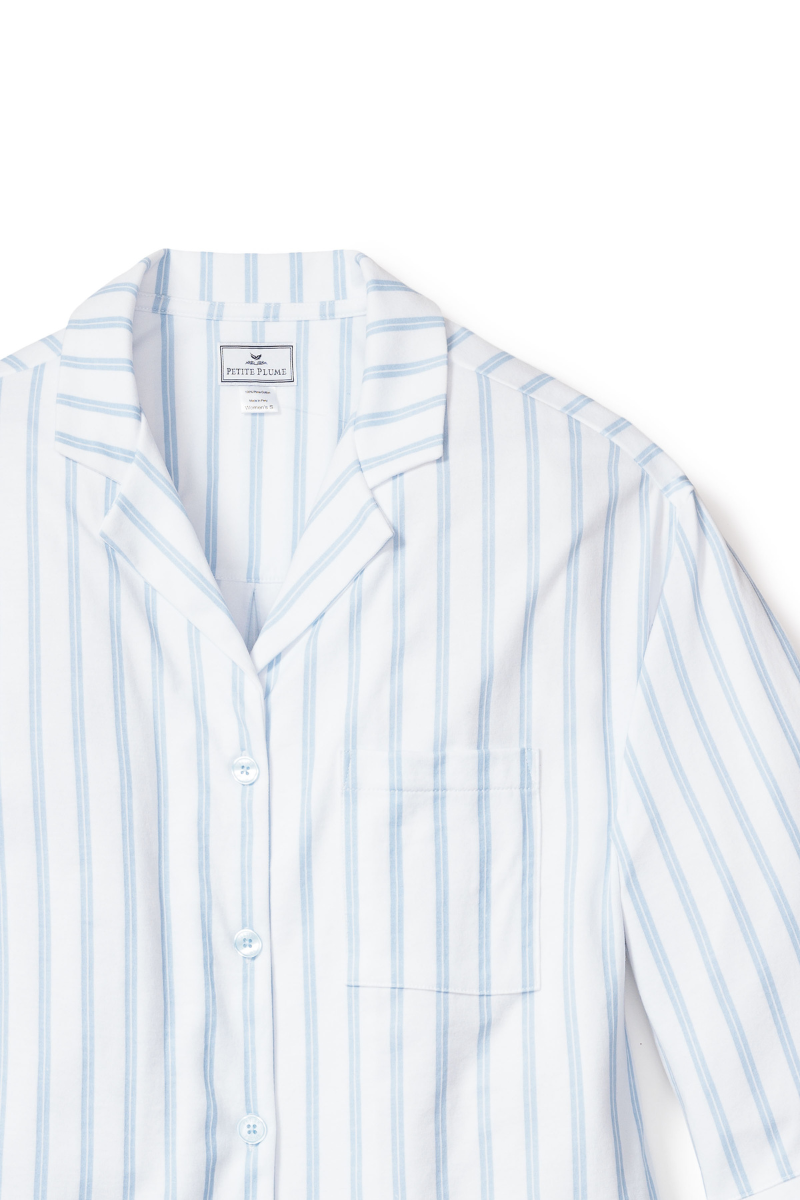 The Olivia Wide Leg Pima Pajama Set