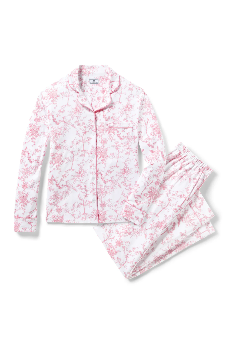 Women's Pima Pajama in Pink Timeless Toile