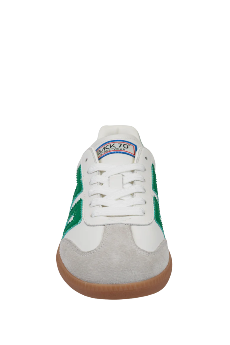Back 70 Streetwear Cloud in White Green Sneakers